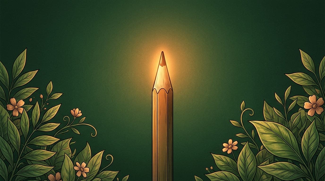 Friendly botanical banner illustrating journal prompts for kids