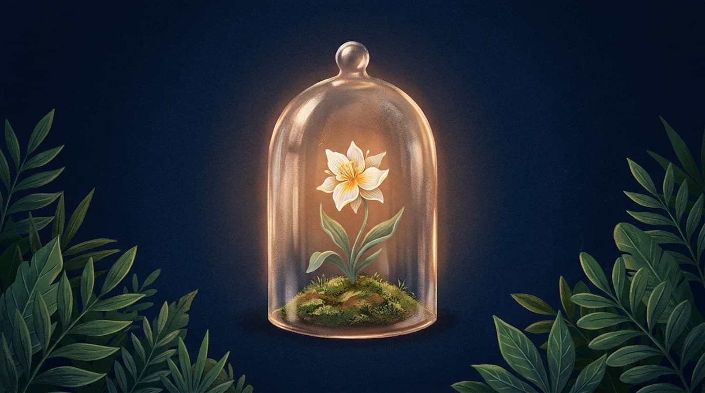 Gentle botanical banner illustrating how to help with perfectionism in children