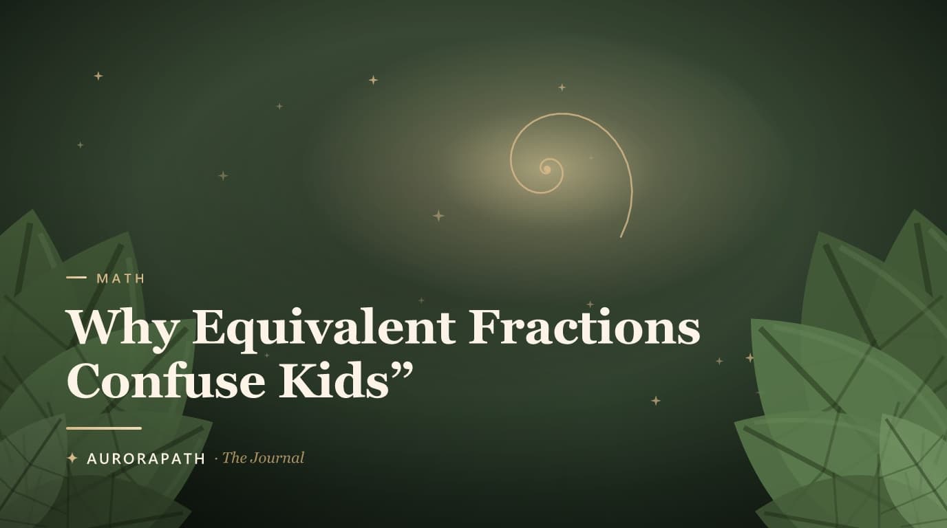 Cover illustration for Why Equivalent Fractions Confuse Kids”