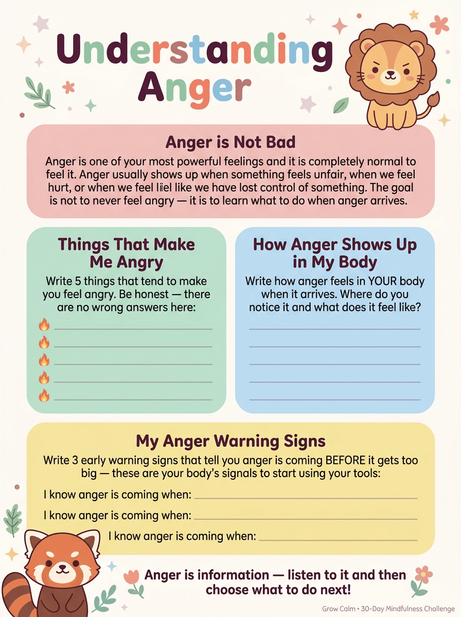 Worksheet — My Feelings Map