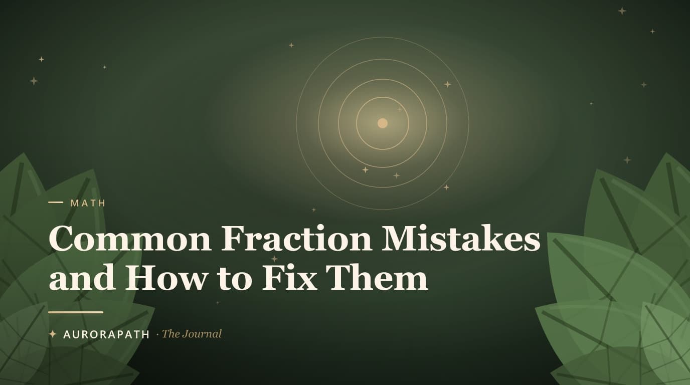 Cover illustration for Common Fraction Mistakes and How to Fix Them