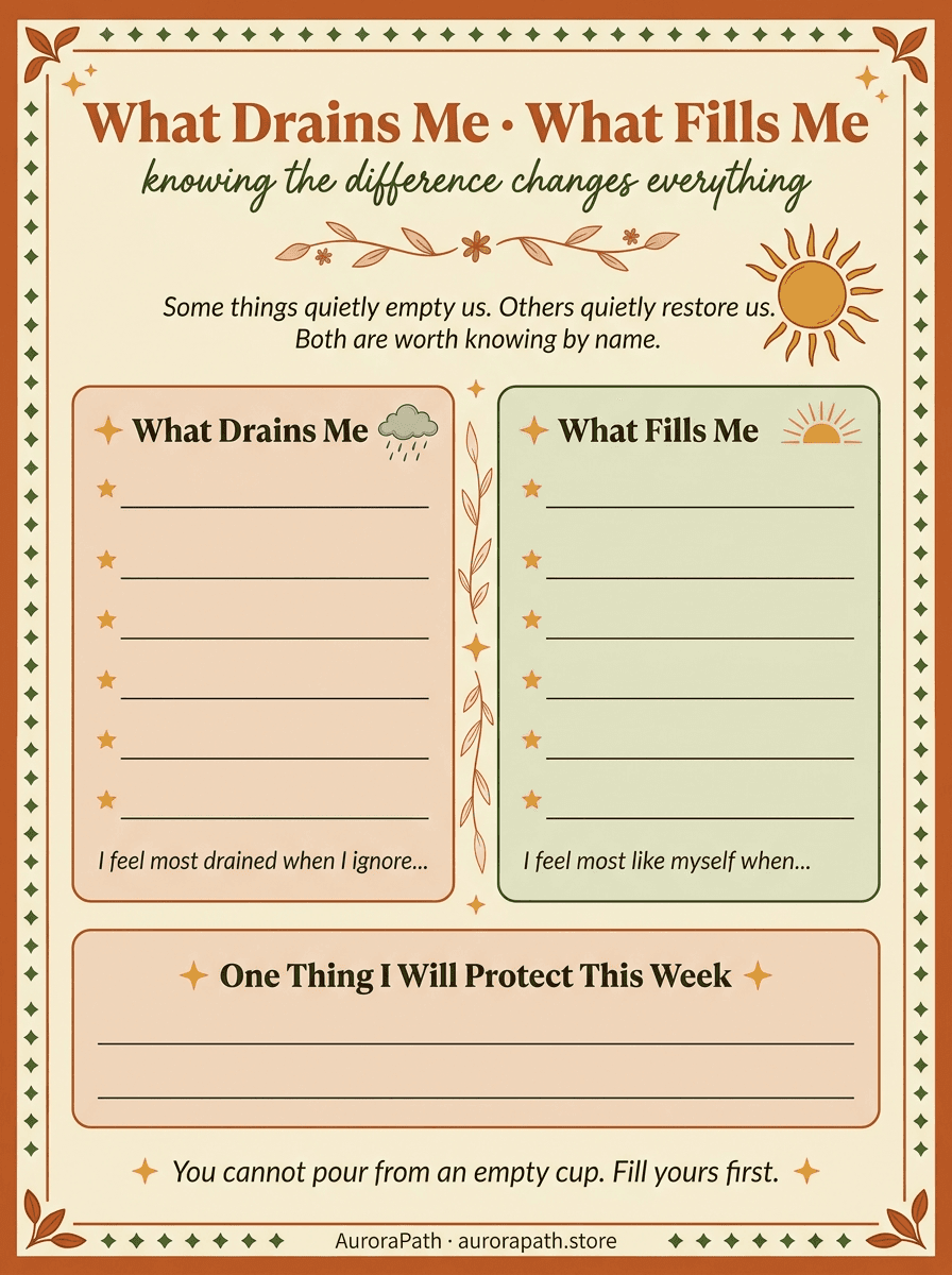 Body Check-In worksheet
