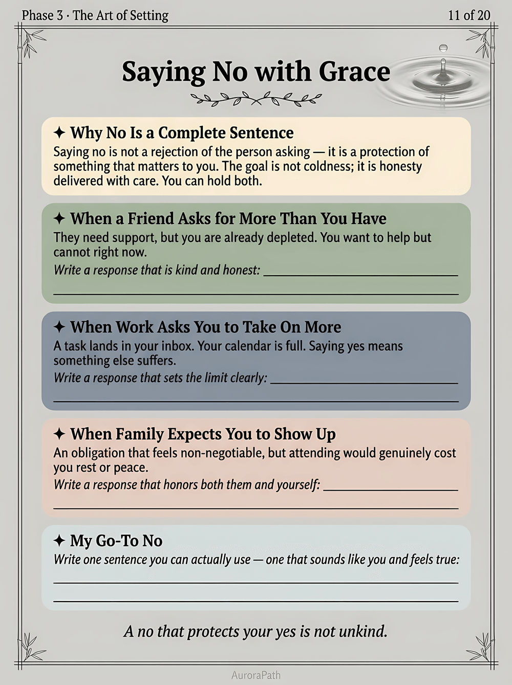 The Art of Balance worksheet 4