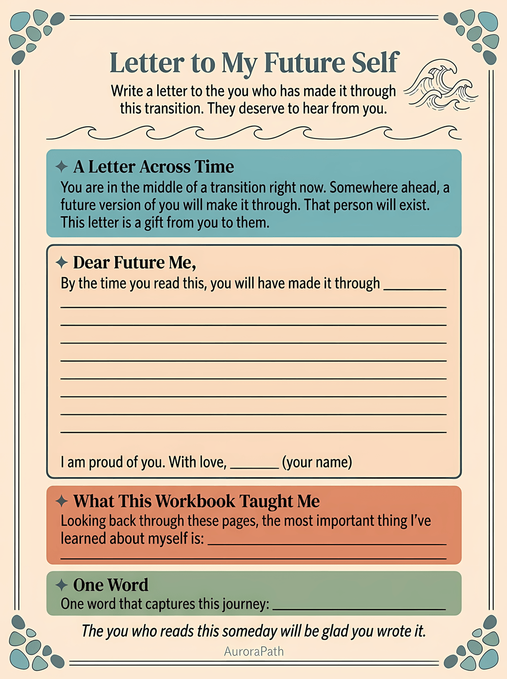 Mindful Transitions worksheet preview 7